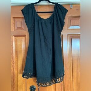 Black Lightweight dress/ cover up- size small